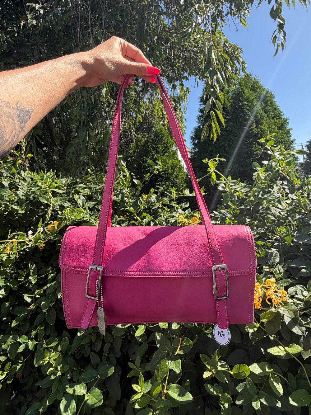 Tignanello Fuchsia Shoulder Bag